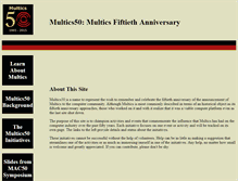 Tablet Screenshot of multics50.org